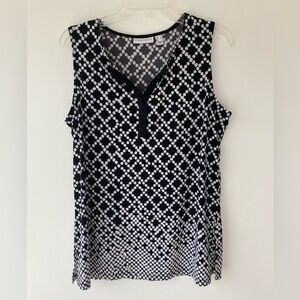 Susan Graver liquid knit sleeveless tunic